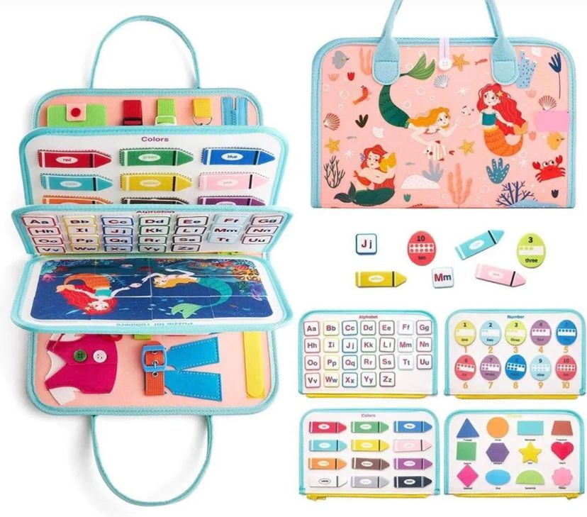 Toysy® Gelişim Kitabı | Busy Board | 8’i 1 Arada