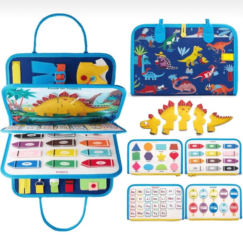 Toysy® Gelişim Kitabı | Busy Board | 8’i 1 Arada